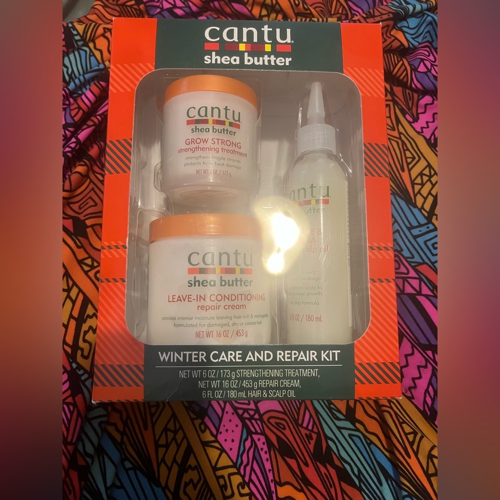 Cantu Shea Butter Winter Care & Repair Kit 3-Piece Limited Edition NIB - Picture 2 of 4